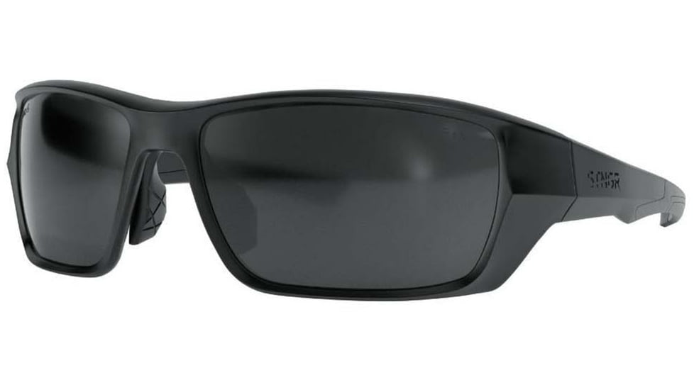 STNGR Alpine Ballistic Sunglasses, Matte Black/Smoke, Medium/Large, AB-RHXL-VD4N