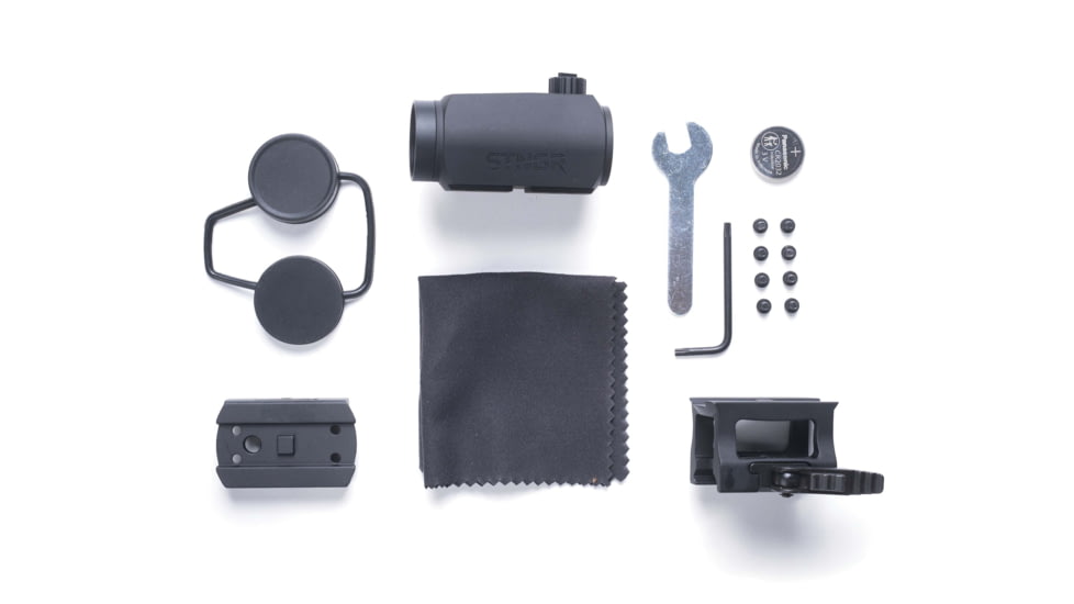 STNGR Axiom II Red Dot Sight, 2 MOA Red Dot Reticle w/ QD Mount Bundle, Black, UI-BNH0-JFHR