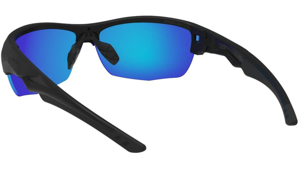 STNGR Hi-Speed Ballistic Sunglasses, Matte Black/Blue, Medium/Large, JC-TI3P-N1IN