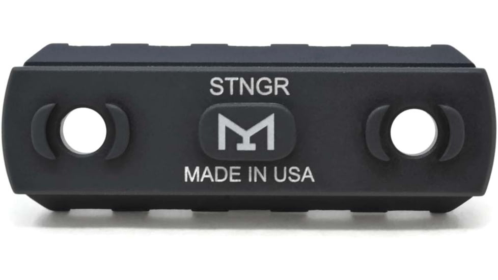 STNGR M-Lok 5 Slot Picatinny Rail Section, Black, XY-U2KN-5W7H