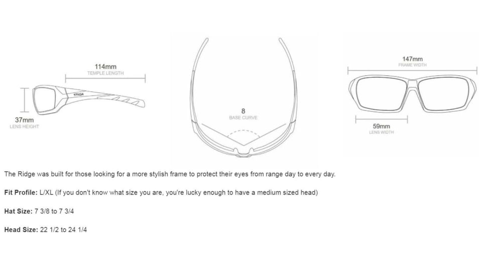 STNGR Ridge Ballistic Sunglasses, Matte Black/Red Mirror, Large/Extra Large, QY-XXC6-QT1V