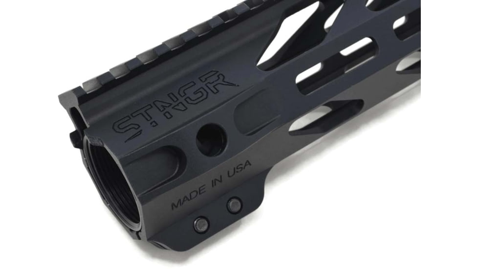 STNGR RPTR M-Lok Free Float Handguard for AR15/M4, Anodized Black, 10 in, 10RM