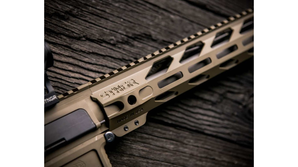 STNGR VYPR M-Lok Free Float Handguard for AR15/M4, Cerakote FDE, 15 in, 15VM-FDE
