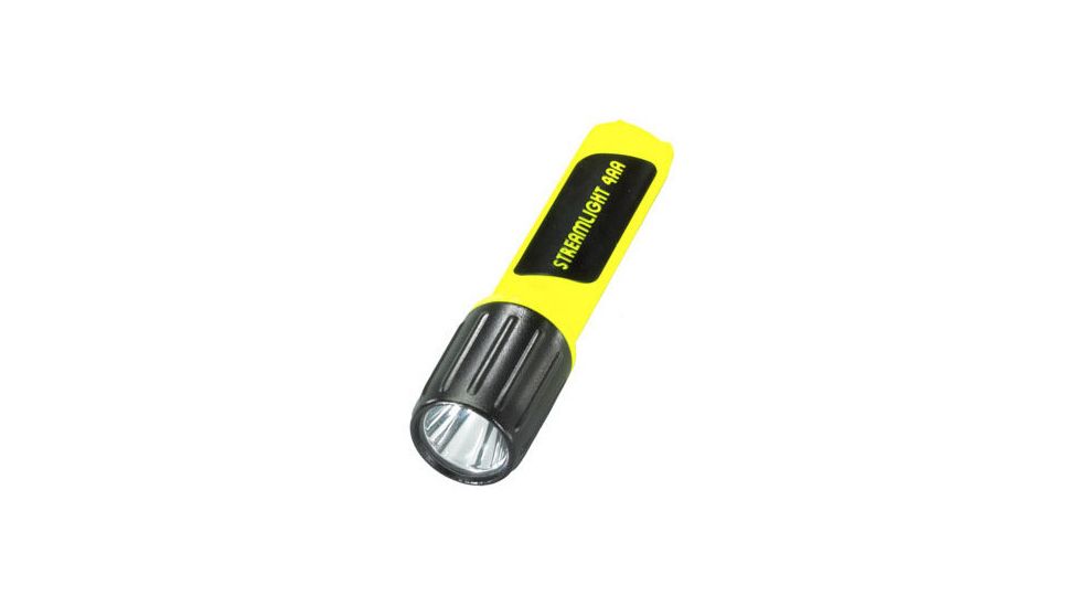 Streamlight 4AA Propolymer Luxeon Flashlight w/White LEDs, Batteries, Yellow, 68244
