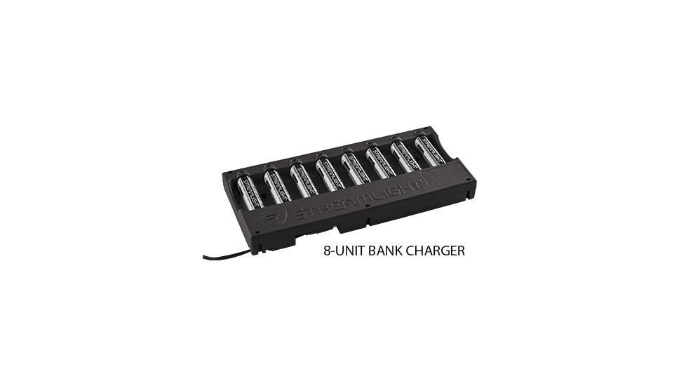 Streamlight 8-Unit Bank Charger - 12V DC, Black 20220