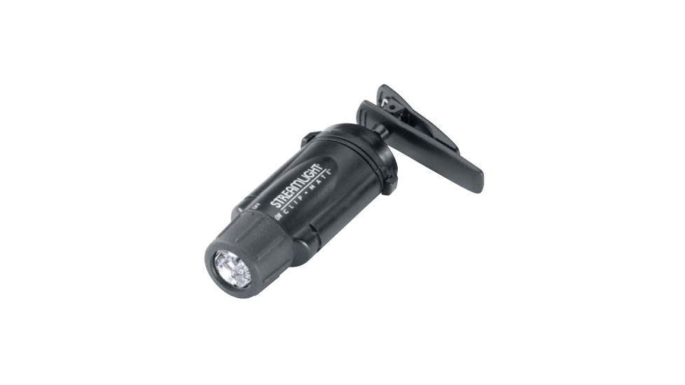 Streamlight Clipmate White LED Flashlight, headband, battery - Black