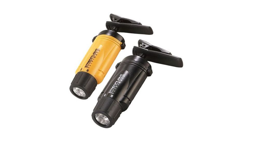 Streamlight Clipmate Flashlights: LED Flashlight, Elastic strap headband, lanyard, alkaline batteries