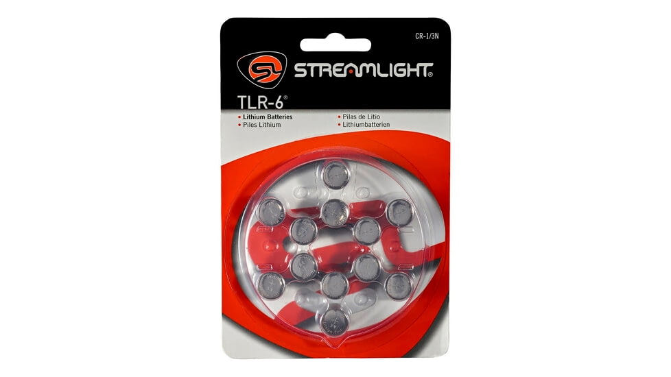 Streamlight TLR-6 CR 1/3N Lithium Batteries, 12 Pack, 69281
