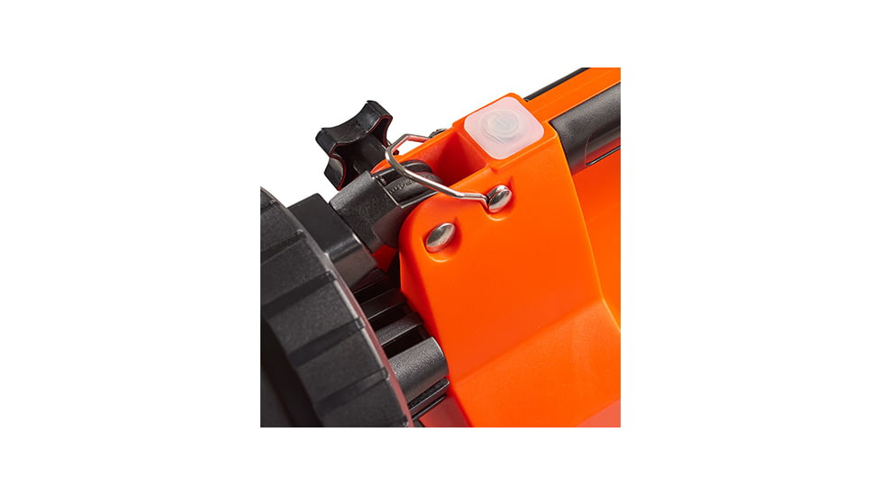 Streamlight E-Spot FireBox 1,500 Lumen Rechargeable Lantern with Blue Taillight LEDs, 120V AC/12V DC Standard System with Shoulder Strap &amp; Mounting Rack, Orange, 45861