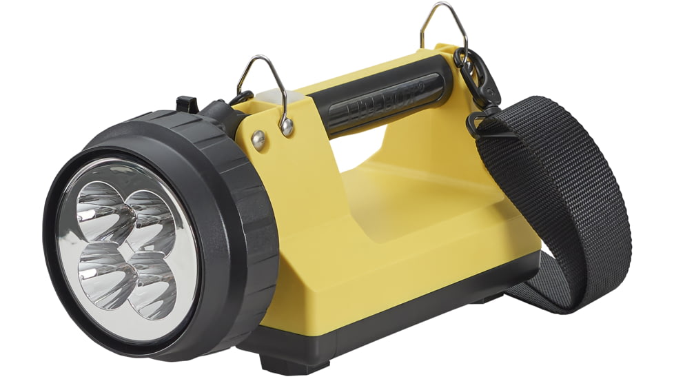 Streamlight E-Spot LiteBox 1500 Lumens Rechargeable Lantern Standard System, 120V AC/12V DC, Shoulder Strap &amp; Mounting Rack, Yellow, 45871