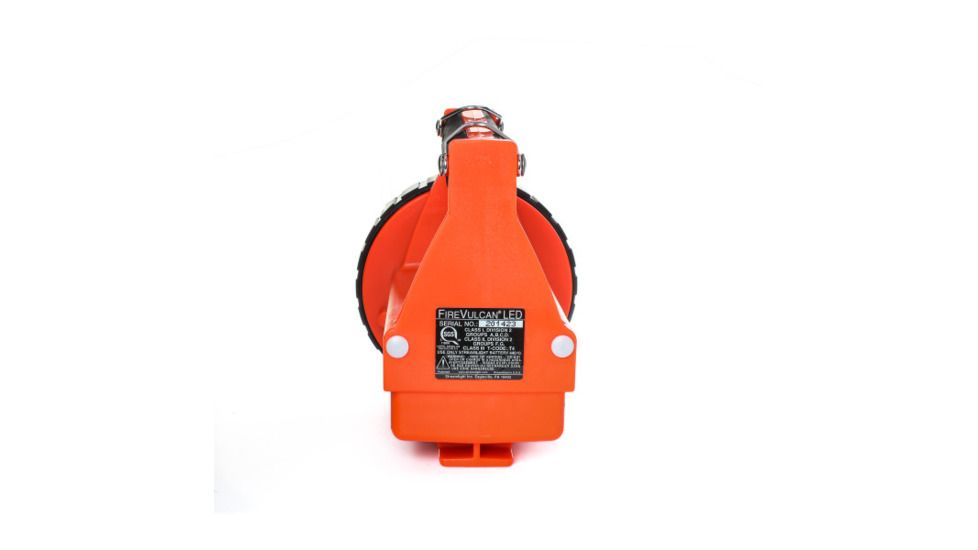 Streamlight Fire Vulcan Rechargeable C4 LED Flashlight, Orange with Vehicle Mount and 12v DC Charger, 44451
