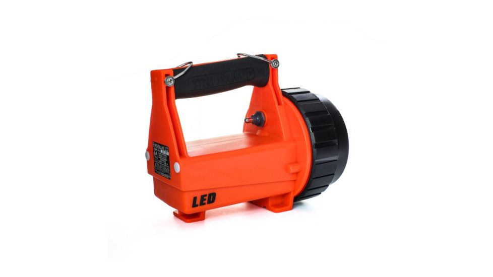 Streamlight Fire Vulcan Rechargeable C4 LED Flashlight, Orange with Vehicle Mount and 12v DC Charger, 44451