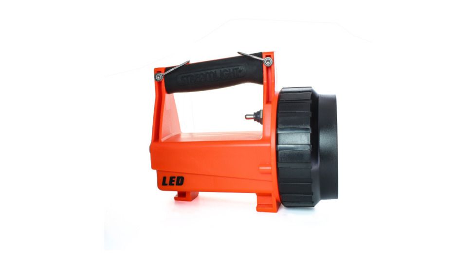 Streamlight Fire Vulcan Rechargeable C4 LED Flashlight, Orange with Vehicle Mount and 12v DC Charger, 44451