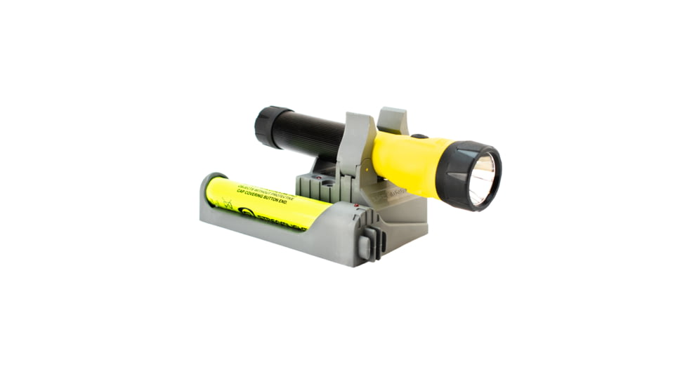 Streamlight PolyStinger LED Flashlight, 120V AC/DC Steady PiggyBack Charger - Yellow