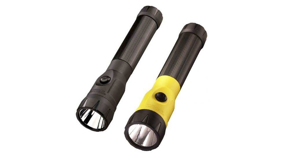 Streamlight PolyStinger LED Flashlight with Steady Charger and PiggyBack Holder, Black, Yellow