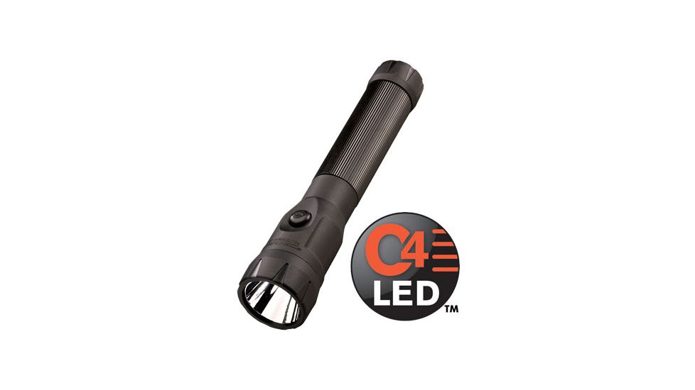 Streamlight PolyStinger LED Flashlight Fast Charge PiggyBack with DC Fast Charger - PiggyBack Holder - Black - 76134