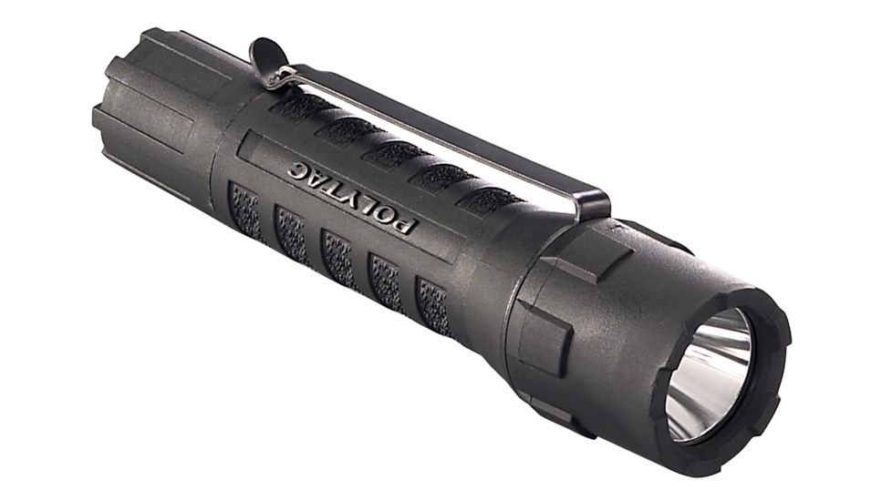 Streamlight PolyTac C4 LED Lithium Polymer Tactical Flashlight with Lithium Batteries - Black