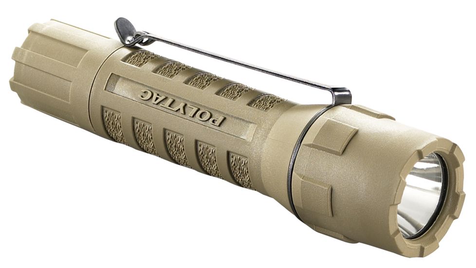 Streamlight PolyTac C4 LED Lithium Polymer Tactical Flashlight with Lithium Batteries - Coyote