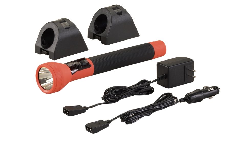 Streamlight SL-20LP Full Size Rechargeable LED Flashlight with NiMH 120V AC/DC 2 Sleeves, Orange 25313