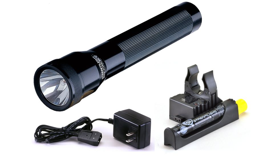Streamlight Stinger XT Rechargeable Flashlight with AC Steady Charger - PiggyBack Holder