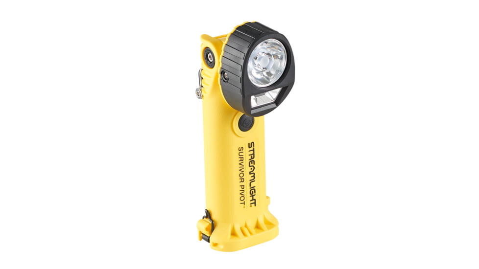 Streamlight Survivor Pivot USB LED Flashlight, Alkaline, 325 Lumens, Yellow, 91810