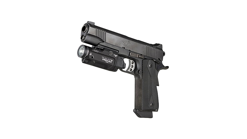 Streamlight TLR-10 G LED Tactical Weapon Light w/Green Laser &amp; Rear Switch Options, CR123A, White, 1000 Lumens, Black, 69473
