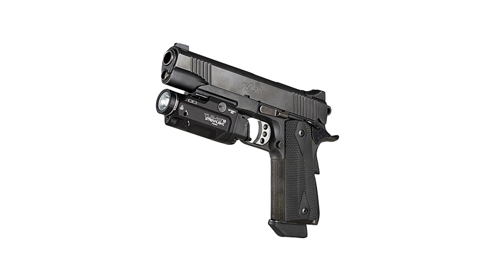 Streamlight TLR-10 G LED Tactical Weapon Light w/Green Laser &amp; Rear Switch Options, CR123A, White, 1000 Lumens, Black, 69473