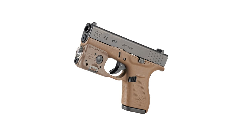 Streamlight TLR-6 HL Rechargeable Light/Laser System for Glock 42/43, Flat Dark Earth Brown, 69341