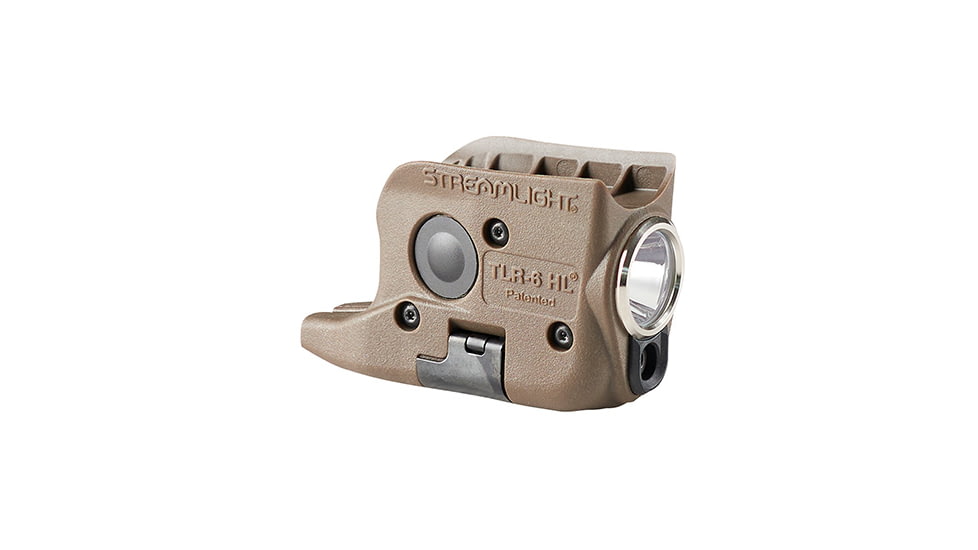 Streamlight TLR-6 HL Rechargeable Light/Laser System for Glock 42/43, Flat Dark Earth Brown, 69341