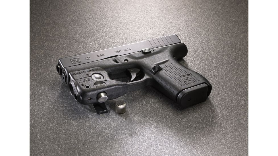Streamlight TLR-6 Subcompact Gun-Mounted Tactical Light w/Red Laser, Glock 42/43, Black, 69270