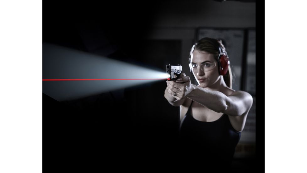 Streamlight TLR-6 Subcompact Gun-Mounted Tactical Light w/Red Laser, Glock 42/43, Black, 69270