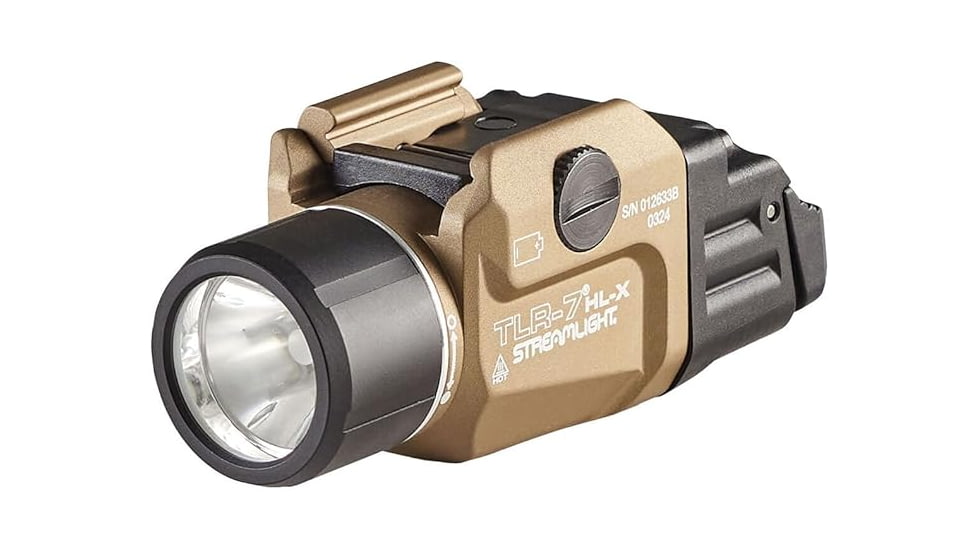 Streamlight TLR-7 Hl-X USB Multi-Fuel Rail-Mounted Flashlight, Sl-b9, White, 1000 Lumens, Flat Dark Earth, 69459