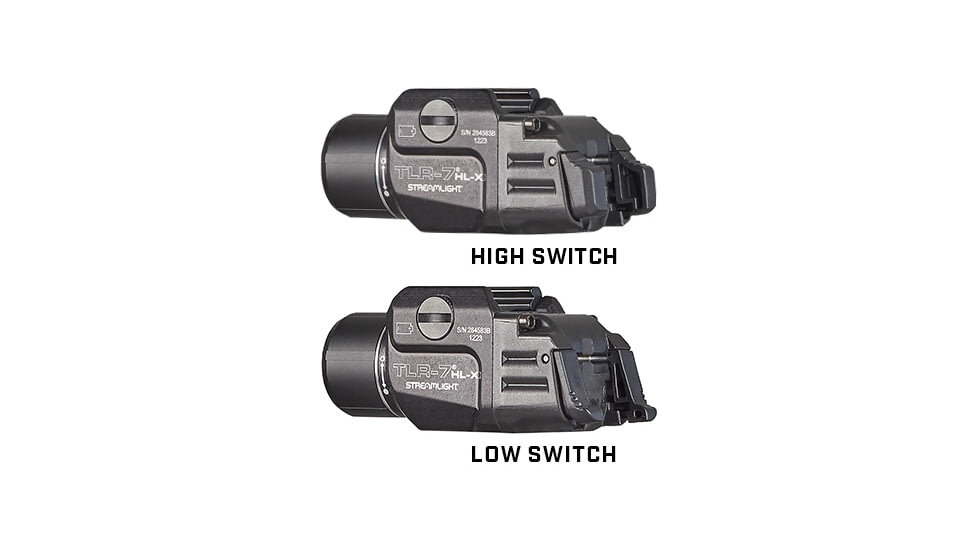 Streamlight Tlr-7 Hl-x Usb Multi-fuel, Rail-mounted Light W/ Interchangeable Rear Paddle Switches, Black - 69458