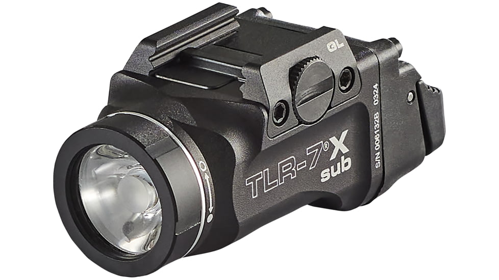 Streamlight TLR-7 X sub USB 500 Lumens Weapon Light, CR123A, Black, Springfield Armory Hellcat, 69408