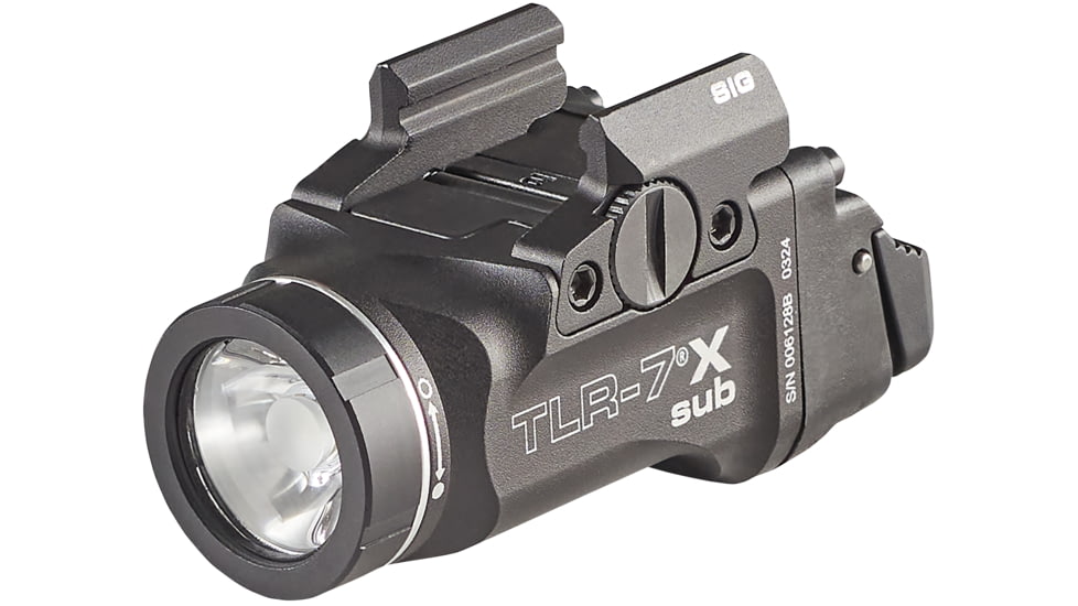Streamlight TLR-7 X sub USB 500 Lumens Weapon Light, CR123A, Black, Sig Sauer P365/XL Closed Rail Systems, 69406