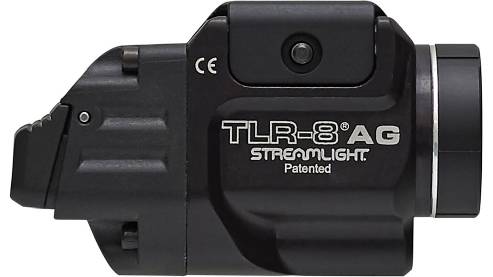 Streamlight TLR-8 A Weapon Light and Laser, High Switch Mounted on TLR-8A, CR123A, Green Beam, 500 Lumens, Black, 69433