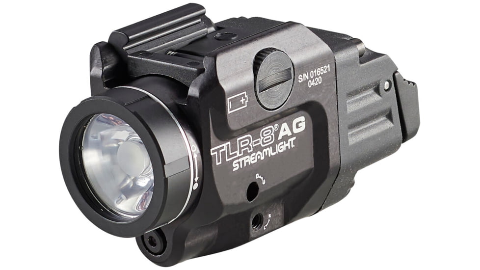 Streamlight TLR-8 A Weapon Light and Laser, High Switch Mounted on TLR-8A, CR123A, Green Beam, 500 Lumens, Black, 69433