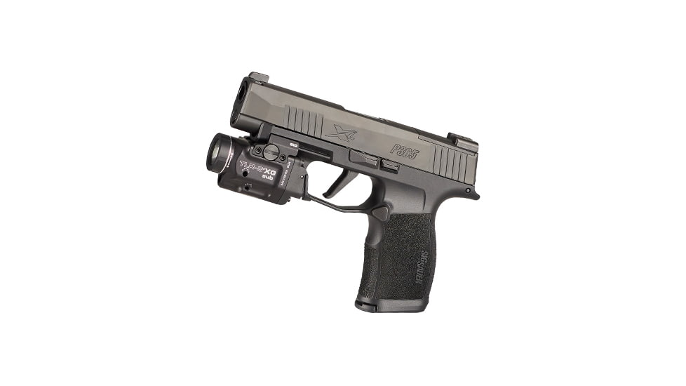 Streamlight TLR-8 G Sub For SIG P365/XL LED Weapon Light w/ Green Laser, CR123A Lithium, White, 500 Lumens, Black, 69437