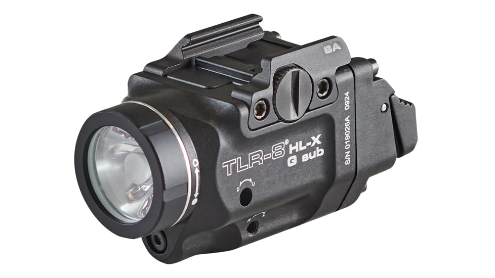 Streamlight TLR-8 HL-X G SUB USB SL-B9 Rechargeable 1000 Lumens LED Weapon Light for Springfield Armory Hellcat w/High And Low Switches, USB-C Cord, Multi-Tool, And Mounting Kit With Key, Black, 69479