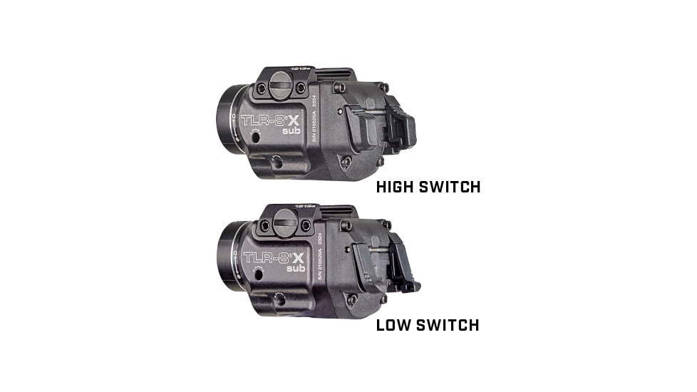 Streamlight TLR-8 Sub For SIG P365/XL LED Weapon Light w/ Red Laser, CR123A Lithium, White, 500 Lumens, Black, 69417