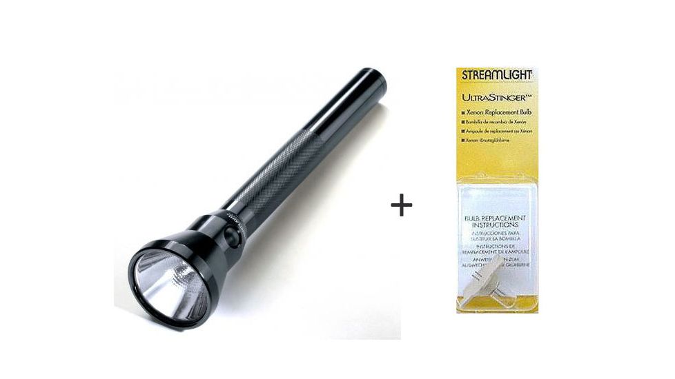 Streamlight Ultrastinger Flashlight w/ Streamlight Replacement Xenon Bulb
