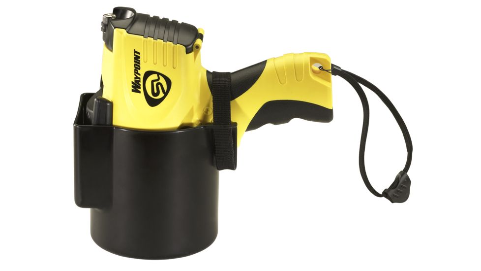 Streamlight Waypoint Pistol Grip Spotlight w/ 12V DC Power Cord and Polymer Mount, Yellow, Box Pack 44900