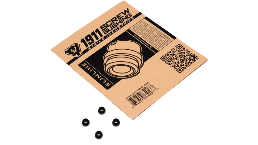 Strike Industries 1911 Grip Slimline Screw Bushings/ Aisi-12L14 Steel With Blue Finish, One Size, SI-1911SB-BF-Slim