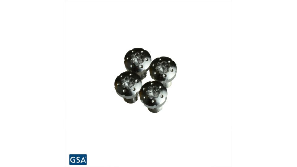 Strike Industries 1911 Torx Grip Screws/ Aisi-12L14 Steel With Chrome Coating, Chrome, SI-1911TS-CC