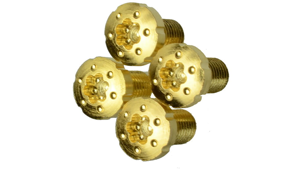 Strike Industries 1911 Torx Grip Screws/ Aisi-12L14 Steel With True 24K Gold Coating, Gold, One Size, SI-1911TS-GC