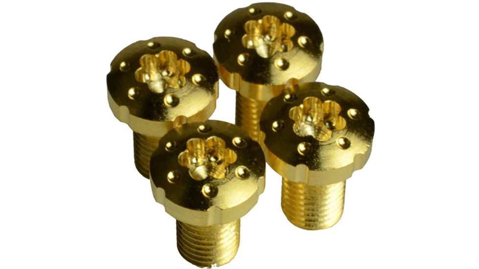 Strike Industries 1911 Torx Grip Screws/ Aisi-12L14 Steel With True 24K Gold Coating, SI-1911TS-GC, Gold, One Size, SI-1911TS-GC