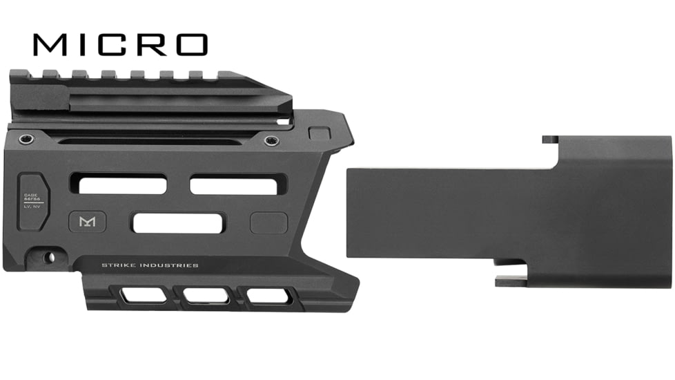 Strike Industries Aluminum Handguard for CZ Scorpion 3+ Micro, Black, SI-CEVO-3PLUS-MHG-BK