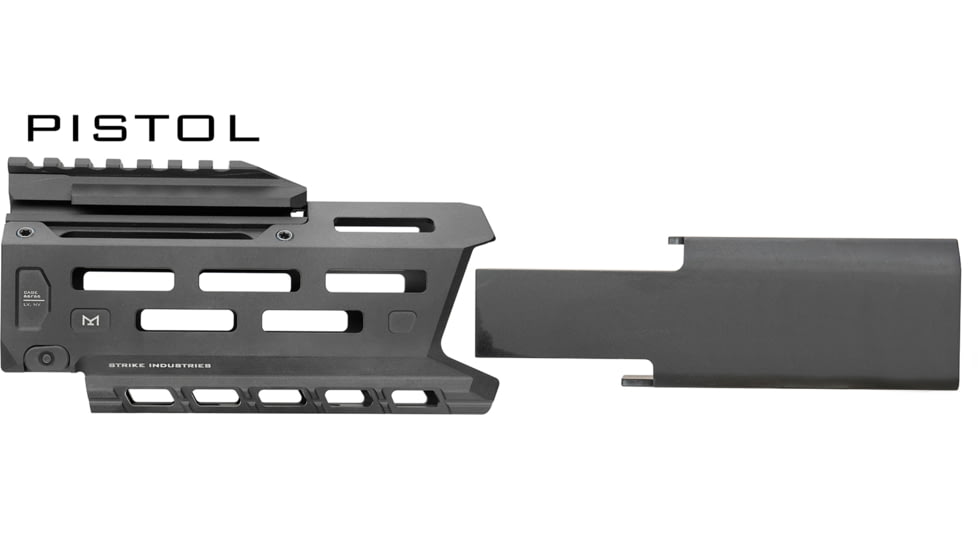 Strike Industries Aluminum Handguard for CZ Scorpion 3+ Pistol, Black, SI-CEVO-3PLUS-PHG-BK, Black, One Size, SI-CEVO-3PLUS-PHG-BK