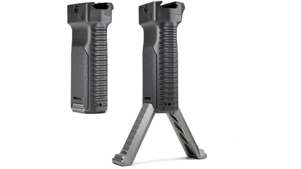 Strike Industries Bipod Grip Polymer, Gray, ARALBIPODGY, Black, One Size, SI-AR-AL-BIPOD-GY