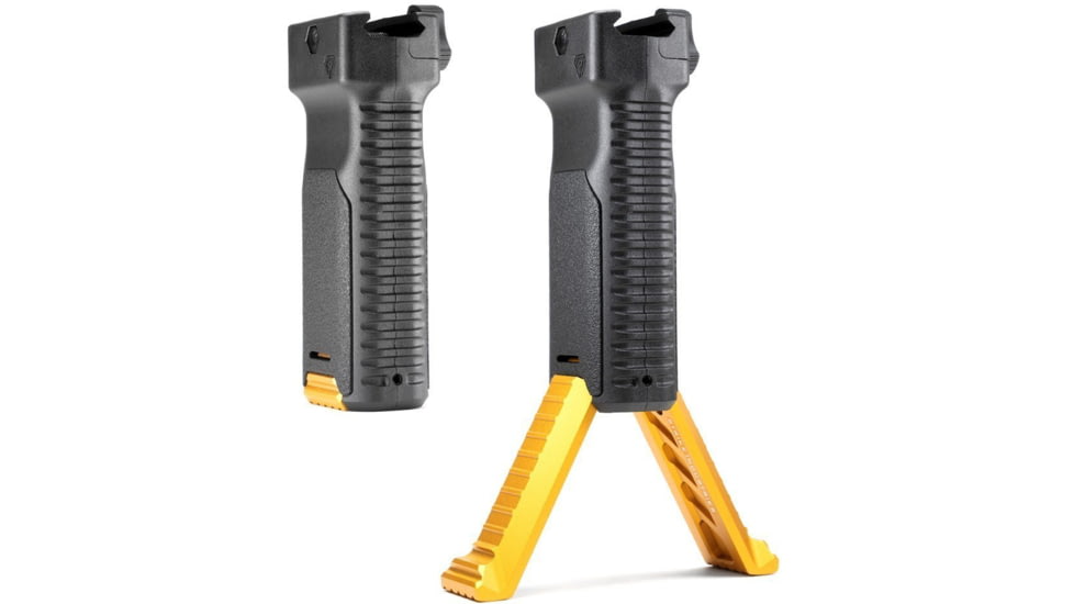 Strike Industries Bipod Grip w/ Aluminium Legs, Gray, ARALBIPODTITAN, Titan, One Size, SI-AR-AL-BIPOD-TITAN